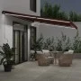Manual retractable awning with burgundy LEDs 500x350 cm by , Awnings - Ref: Foro24-3215007, Price: 515,79 €, Discount: %