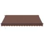 Toldo retráctil manual marrón 400x300 cm de , Toldos - Ref: Foro24-3310208, Precio: 318,76 €, Descuento: %