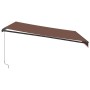 Manuelle ausziehbare Markise in Braun, 400x300 cm. von , Markisen - Ref: Foro24-3310208, Preis: 262,27 €, Rabatt: %