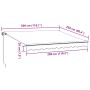 Toldo retráctil manual con luz LED marrón 300x250 cm de , Toldos - Ref: Foro24-3215741, Precio: 273,23 €, Descuento: %
