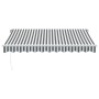 Manuelle ausziehbare Markise in Anthrazitgrau und Weiß 300x250 cm. von , Markisen - Ref: Foro24-3216038, Preis: 202,99 €, Rab...