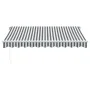 Retractable manual awning in anthracite gray and white, 300x250 cm. by , Awnings - Ref: Foro24-3216038, Price: 224,09 €, Disc...
