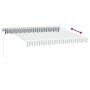 Retractable manual awning in anthracite gray and white, 300x250 cm. by , Awnings - Ref: Foro24-3216038, Price: 202,99 €, Disc...