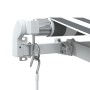Retractable manual awning in anthracite gray and white, 300x250 cm. by , Awnings - Ref: Foro24-3216038, Price: 202,99 €, Disc...