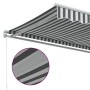 Manuelle ausziehbare Markise in Anthrazitgrau und Weiß 300x250 cm. von , Markisen - Ref: Foro24-3216038, Preis: 202,99 €, Rab...