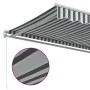 Retractable manual awning in anthracite gray and white, 300x250 cm. by , Awnings - Ref: Foro24-3216038, Price: 224,09 €, Disc...