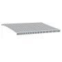 Manuelle ausfahrbare Markise in Anthrazitgrau und Weiß 500x300 cm. von , Markisen - Ref: Foro24-3216033, Preis: 431,30 €, Rab...