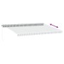 Toldo retráctil manual gris antracita y blanco 500x300 cm de , Toldos - Ref: Foro24-3216033, Precio: 357,05 €