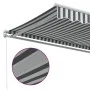 Manual retractable awning in anthracite gray and white, 500x300 cm. by , Awnings - Ref: Foro24-3216033, Price: 412,17 €, Disc...
