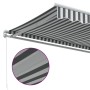 Manuelle ausfahrbare Markise in Anthrazitgrau und Weiß 500x300 cm. von , Markisen - Ref: Foro24-3216033, Preis: 431,30 €, Rab...