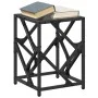 Steel coffee table with black glass surface 30x30x41 cm by , Coffee table - Ref: Foro24-845989, Price: 32,21 €, Discount: %