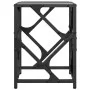 Steel coffee table with black glass surface 30x30x41 cm by , Coffee table - Ref: Foro24-845989, Price: 32,21 €, Discount: %