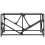 Mesa de centro de acero y tapa vidrio transparente 78,5x40x41cm de , Mesas de centro - Ref: Foro24-845994, Precio: 42,01 €, D...