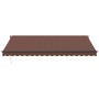 Toldo retráctil manual marrón 450x350 cm de , Toldos - Ref: Foro24-3215407, Precio: 445,30 €, Descuento: %