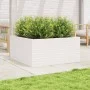 Solid white pine wood planter 100x100x46 cm by , Pots and planters - Ref: Foro24-3282430, Price: 223,33 €, Discount: %