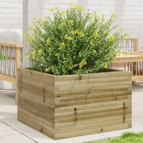 Pine wood planter box impregnated 70x70x46 cm by , Pots and planters - Ref: Foro24-3282418, Price: 144,28 €, Discount: %