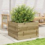 Imprägnierte Kiefernholz-Pflanzschale 70x70x46 cm von , Töpfe und Pflanzgefäße - Ref: Foro24-3282418, Preis: 146,71 €, Rabatt: %