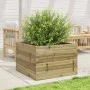 Jardinera de madera de pino impregnada 70x70x46 cm de , Maceteros y jardineras - Ref: Foro24-3282418, Precio: 144,82 €, Descu...