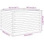 Jardinera de madera de pino impregnada 70x70x46 cm de , Maceteros y jardineras - Ref: Foro24-3282418, Precio: 144,82 €, Descu...