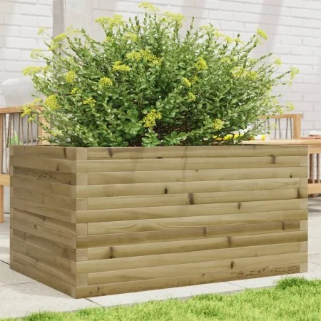Jardinera de madera de pino impregnada 90x60x46 cm de , Maceteros y jardineras - Ref: Foro24-3282458, Precio: 155,79 €, Descu...