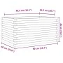 Jardinera de madera de pino impregnada 90x60x46 cm de , Maceteros y jardineras - Ref: Foro24-3282458, Precio: 155,79 €, Descu...