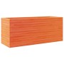 Solid pine wood planter in brown wax 110x40x46 cm by , Pots and planters - Ref: Foro24-3282451, Price: 176,24 €, Discount: %