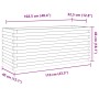 Solid pine wood planter in brown wax 110x40x46 cm by , Pots and planters - Ref: Foro24-3282451, Price: 176,24 €, Discount: %