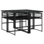 Gartenmöbel-Set, 5-teilig, mit schwarzen Polstern aus synthetischem Rattan von , Gartensets - Ref: Foro24-3295008, Preis: 288...