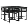 Set de muebles jardín 5 pzas con cojines ratán sintético negro de , Conjuntos de jardín - Ref: Foro24-3295008, Precio: 285,27...
