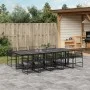Set de comedor de jardín 11 pzas ratán sintético negro de , Conjuntos de jardín - Ref: Foro24-3295036, Precio: 731,57 €, Desc...