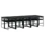 Set de comedor de jardín 11 pzas ratán sintético negro de , Conjuntos de jardín - Ref: Foro24-3295036, Precio: 731,57 €, Desc...