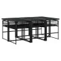 Gartensitzgruppe 7-teilig aus schwarzem Kunststoff-Rattan von , Gartensets - Ref: Foro24-3295034, Preis: 418,78 €, Rabatt: %