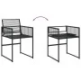 Gartensitzgruppe 7-teilig aus schwarzem Kunststoff-Rattan von , Gartensets - Ref: Foro24-3295034, Preis: 418,78 €, Rabatt: %