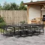 Set comedor de jardín con cojines 13 pzas ratán sintético negro de , Conjuntos de jardín - Ref: Foro24-3295015, Precio: 785,8...