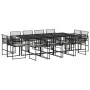 Set comedor de jardín con cojines 13 pzas ratán sintético negro de , Conjuntos de jardín - Ref: Foro24-3295015, Precio: 785,8...