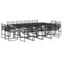 Set comedor de jardín con cojines 13 pzas ratán sintético negro de , Conjuntos de jardín - Ref: Foro24-3295015, Precio: 796,2...