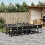 Set comedor de jardín con cojines 13 pzas ratán sintético negro de , Conjuntos de jardín - Ref: Foro24-3295062, Precio: 833,5...