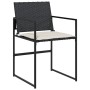 Garden dining set with 13-piece black synthetic rattan cushions. by , Garden sets - Ref: Foro24-3295062, Price: 841,56 €, Dis...