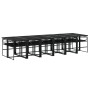 Garden dining set with 13-piece black synthetic rattan cushions. by , Garden sets - Ref: Foro24-3295062, Price: 841,56 €, Dis...