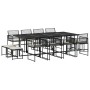Garden dining set with 13-piece black synthetic rattan cushions. by , Garden sets - Ref: Foro24-3295020, Price: 661,37 €, Dis...