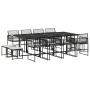 Garden dining set with 13-piece black synthetic rattan cushions. by , Garden sets - Ref: Foro24-3295020, Price: 653,07 €, Dis...