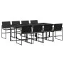 9-piece garden dining set with black synthetic rattan cushions by , Garden sets - Ref: Foro24-3295060, Price: 536,97 €, Disco...