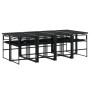 Garten-Essgruppe 9-teilig mit schwarzen Polstern aus synthetischem Rattan. von , Gartensets - Ref: Foro24-3295060, Preis: 542...