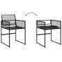 15-piece black synthetic rattan garden dining set by , Garden sets - Ref: Foro24-3295041, Price: 902,20 €, Discount: %