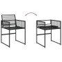 15-teiliges Gartensitzgruppen-Set aus schwarzem synthetischem Rattan von , Gartensets - Ref: Foro24-3295041, Preis: 890,89 €,...