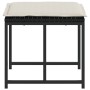 Garden stools with cushions 4 pcs black synthetic rattan by , Outdoor ottomans - Ref: Foro24-4008582, Price: 96,03 €, Discoun...