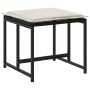 Garden stools with cushions 4 pcs black synthetic rattan by , Outdoor ottomans - Ref: Foro24-4008582, Price: 94,84 €, Discoun...
