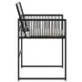 Gartenstühle mit Kissen, 4 Stück, aus schwarzem synthetischem Rattan. von , Gartenstühle - Ref: Foro24-4008575, Preis: 135,60...