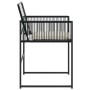 Gartenstühle mit Kissen, 4 Stück, aus schwarzem synthetischem Rattan. von , Gartenstühle - Ref: Foro24-4008575, Preis: 185,47...