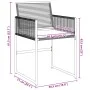 Gartenstühle mit Kissen, 4 Stück, aus schwarzem synthetischem Rattan. von , Gartenstühle - Ref: Foro24-4008575, Preis: 135,60...